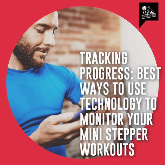 A man in blue sportswear holding a fitness tracking device.