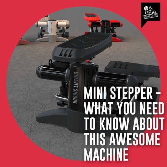 Nordic Lifting's mini stepper in black color