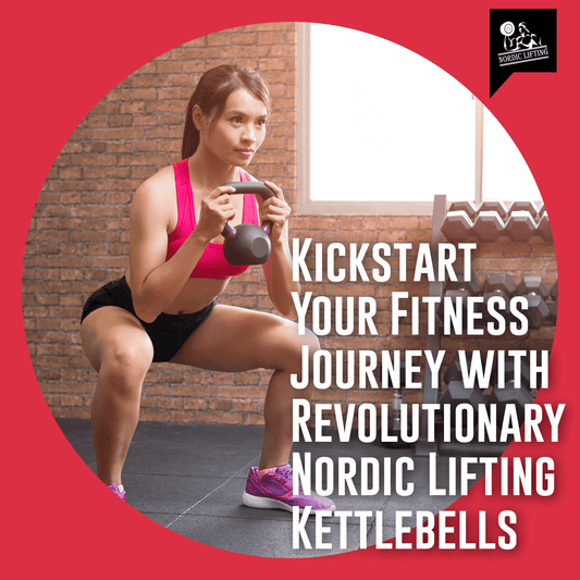 A woman in pink and black sportswear squatting while holding a kettlebell.