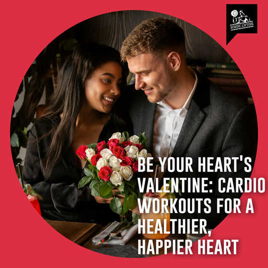 A sweet couple in black suit and blazer holding a bouquet of red and white flowers happily.