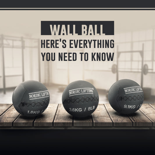 Nordic Lifting's wall ball of different weights