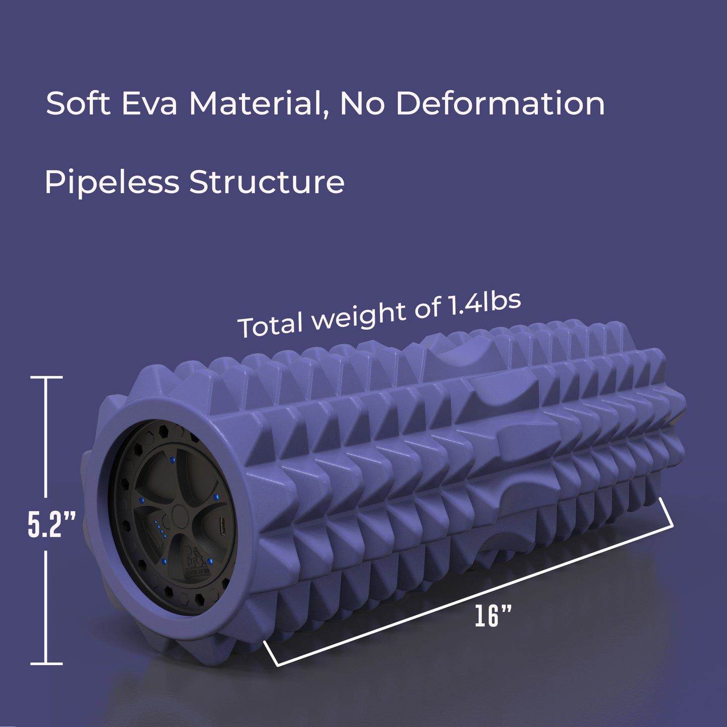 Vibrating Foam Roller for Muscle Release & Workout Recovery – Mobility Roller for Fitness & Athletes – by Nordic Lifting