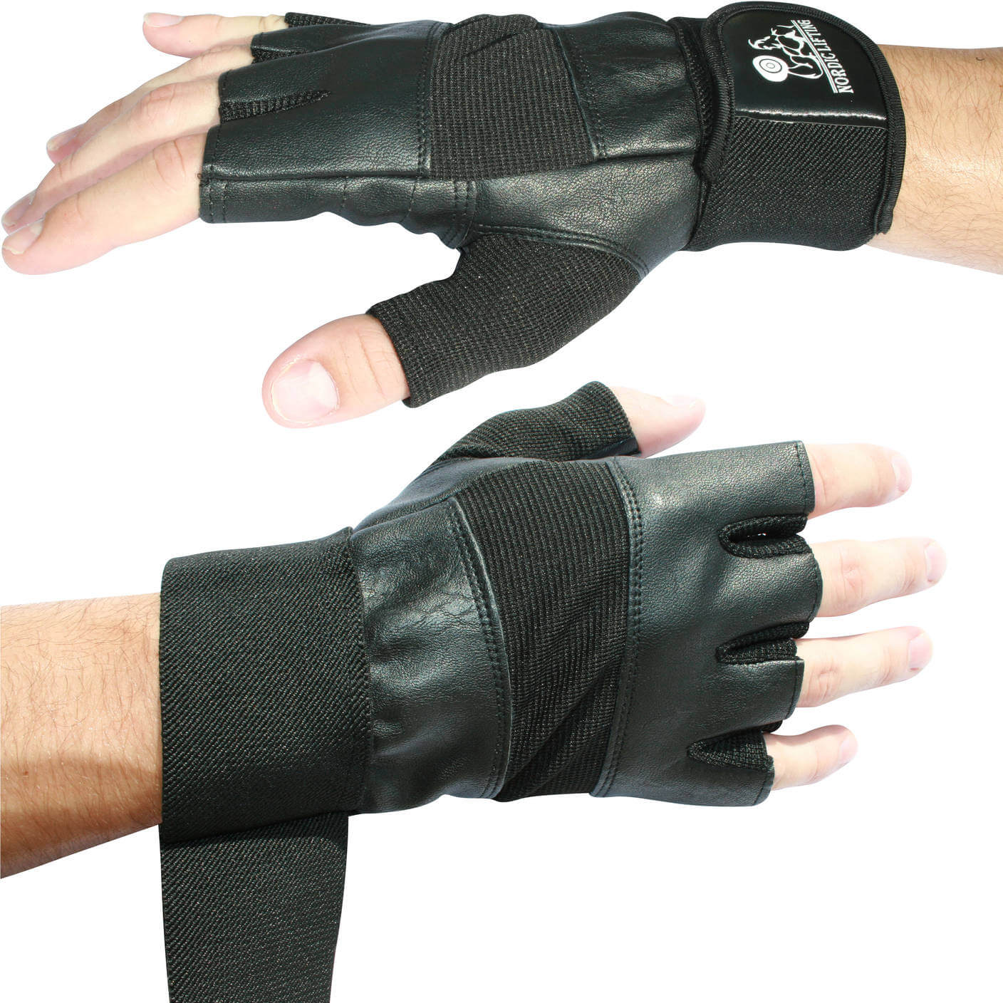 Weightlifting Gloves with 12" Wrist Support