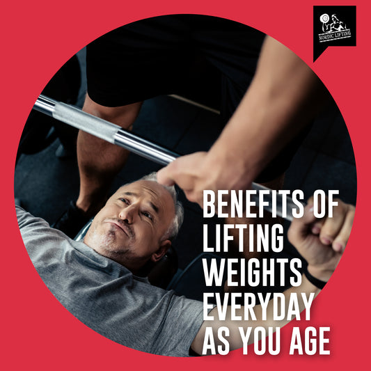 An old man in a grey t-shirt was lifting weights