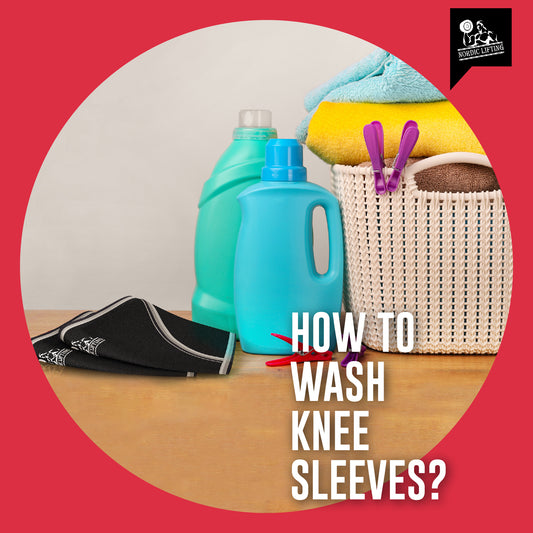 A knee sleeve product and liquid detergents
