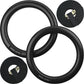 Gymnastic Rings and Straps - Heavy Duty for Gymnastics, Crossfit, & Fitness Training - Best Olympic Home Gym Set - PC Plastic is Stronger Than Wood
