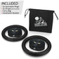 Gymnastic Rings and Straps - Heavy Duty for Gymnastics, Crossfit, & Fitness Training - Best Olympic Home Gym Set - PC Plastic is Stronger Than Wood